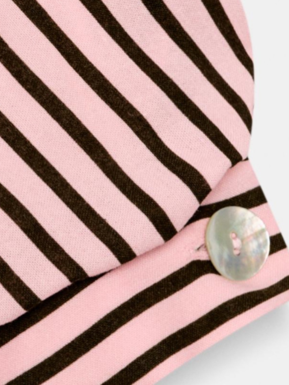 Zara Pink Striped Balloon Sleeve Button Front Shirt Blouse M NWT - Picture 9 of 11